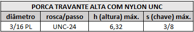 porca auto travante alta unc 3 16